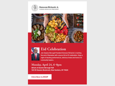 Celebrate Eid al-Fitr at Queens Borough Hall on 4/24